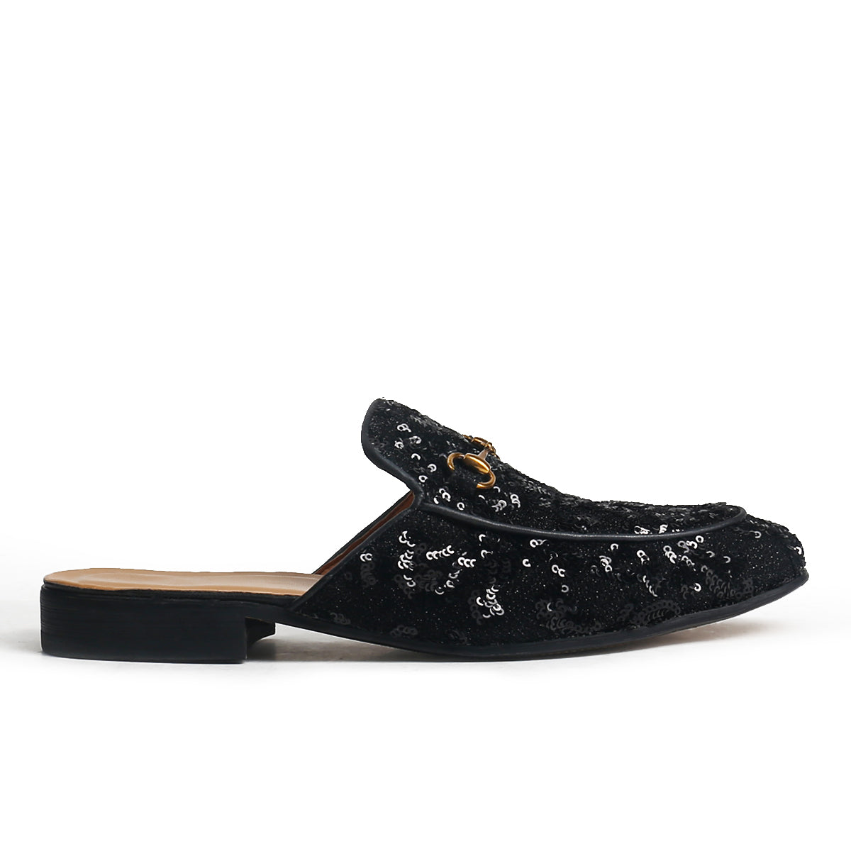 Stunning Horsebit Mule with Sequins