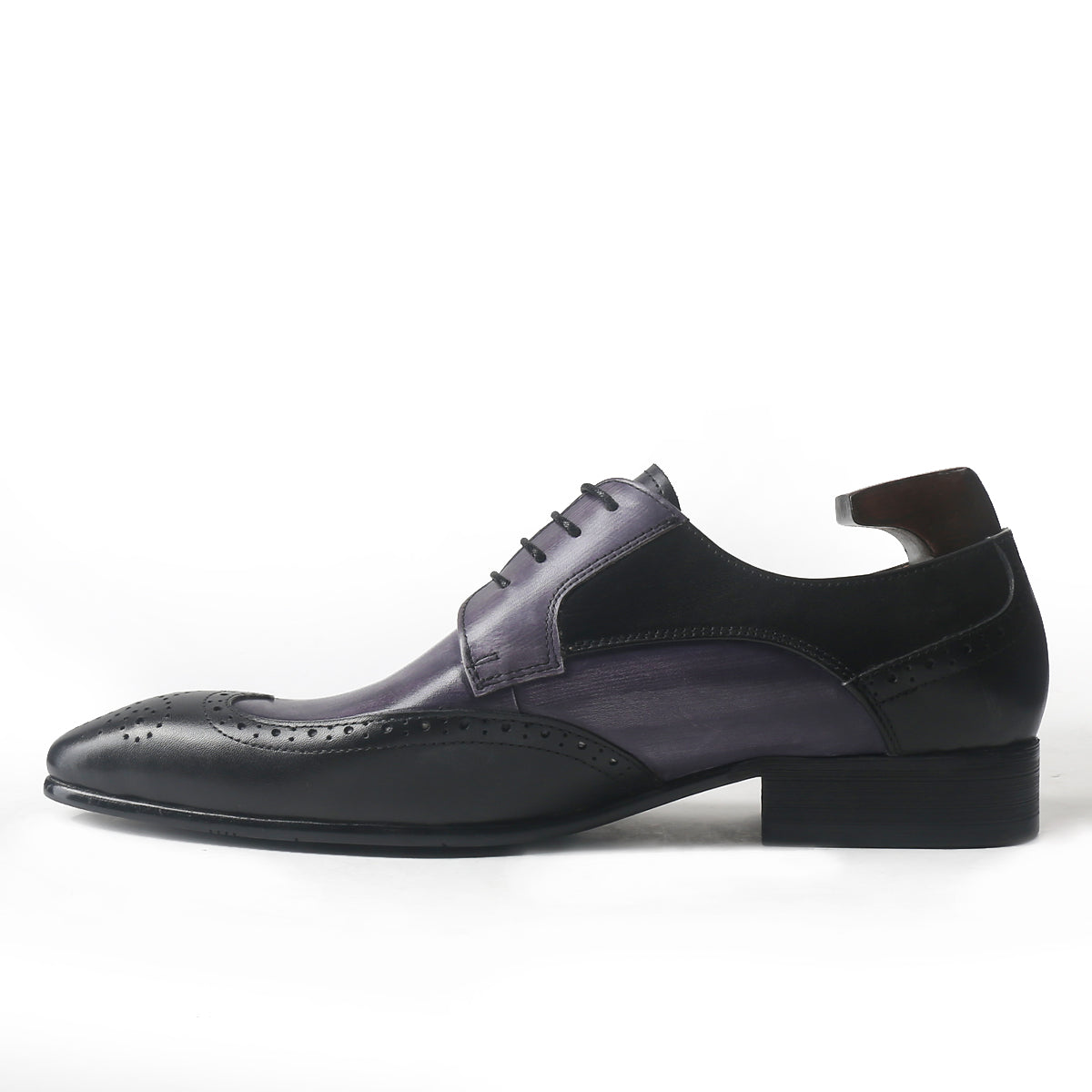 Antique Bi-Color Wingtip Derby Shoes