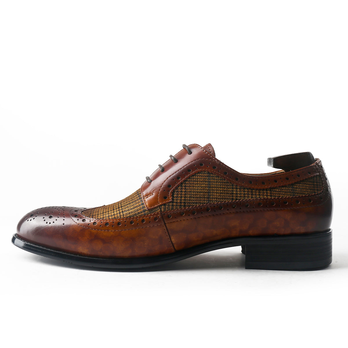 Antique Long Wingtip Brogue Derby