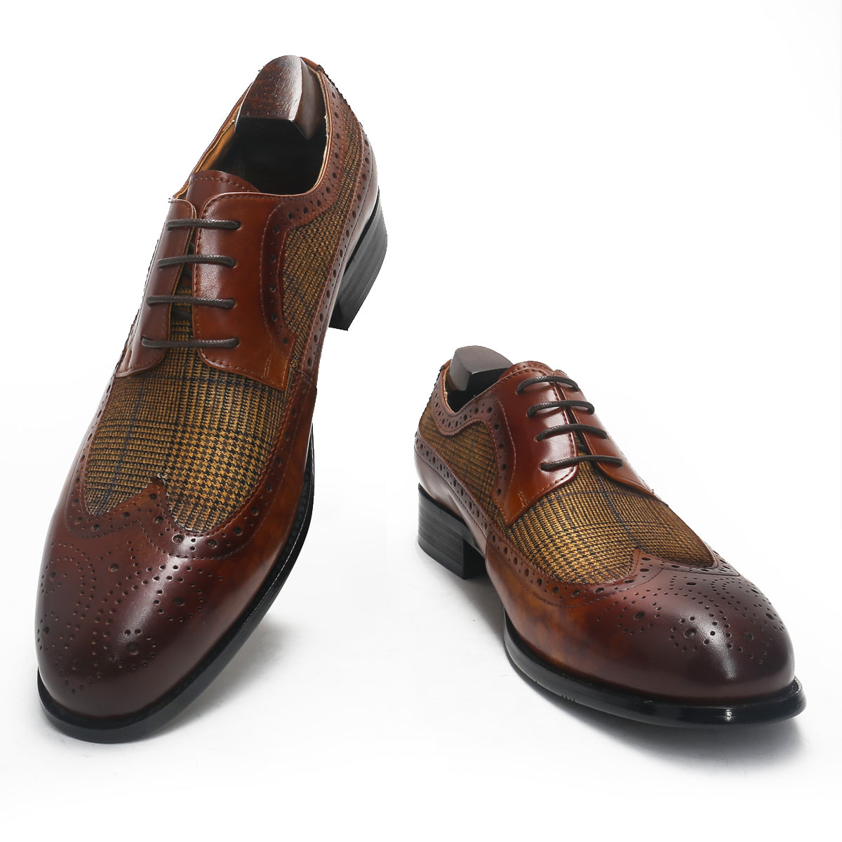 Antique Long Wingtip Brogue Derby
