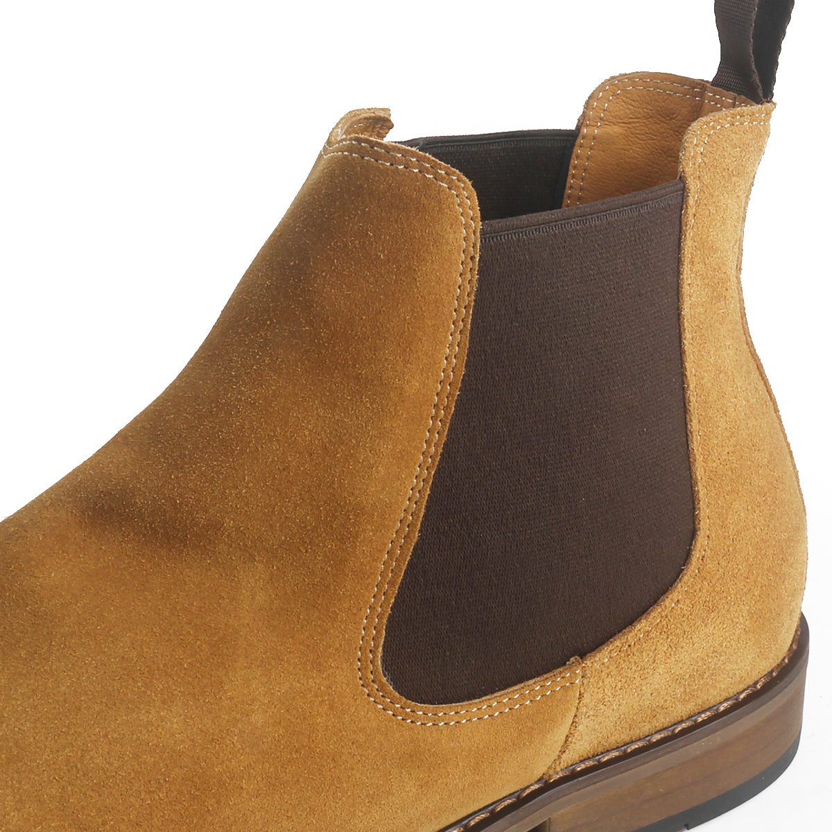 Classic Flexible Suede Chelsea Boots