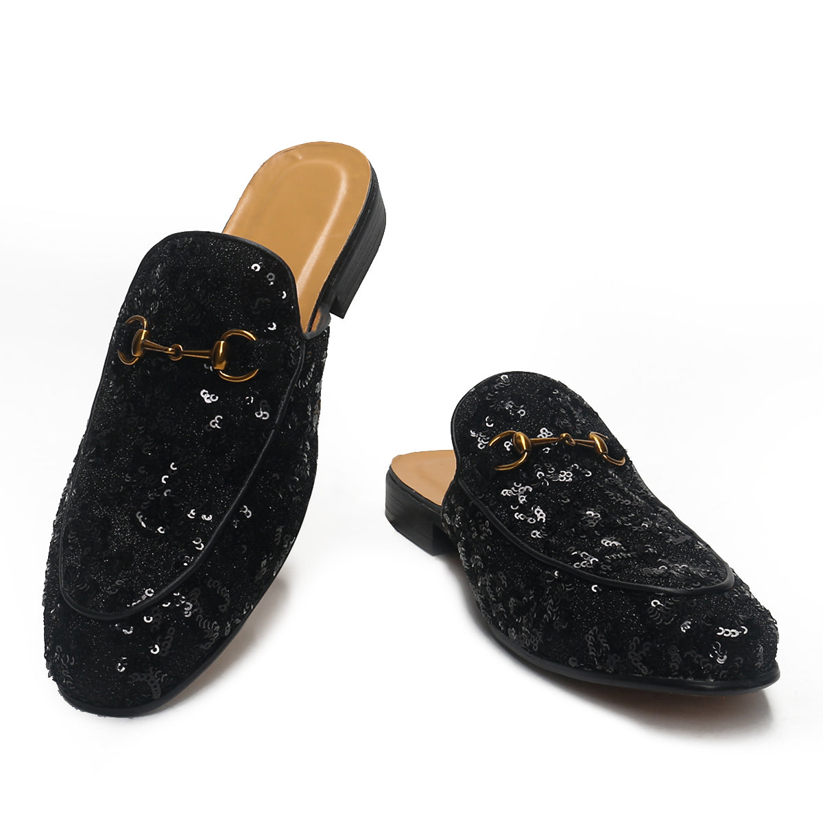 Stunning Horsebit Mule with Sequins