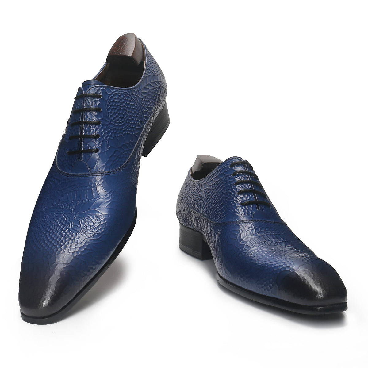 Luxury Pointed Toe Oxford Shoes with Prints