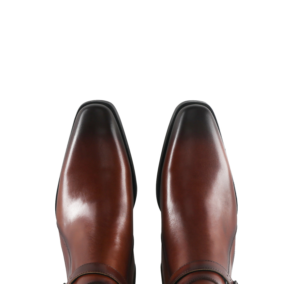 Fancy Interlocking Jodhpur Boots with Buckle