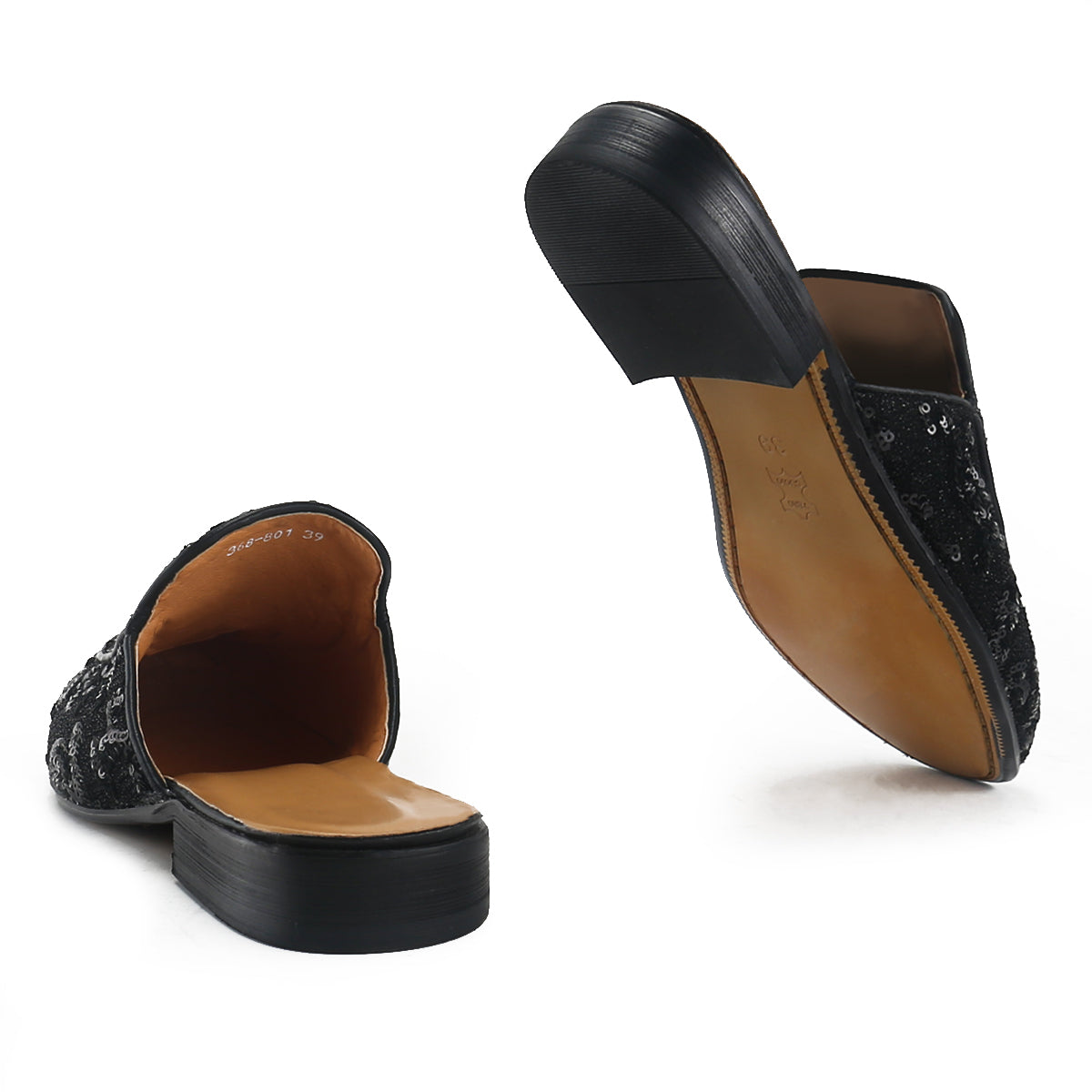 Stunning Horsebit Mule with Sequins