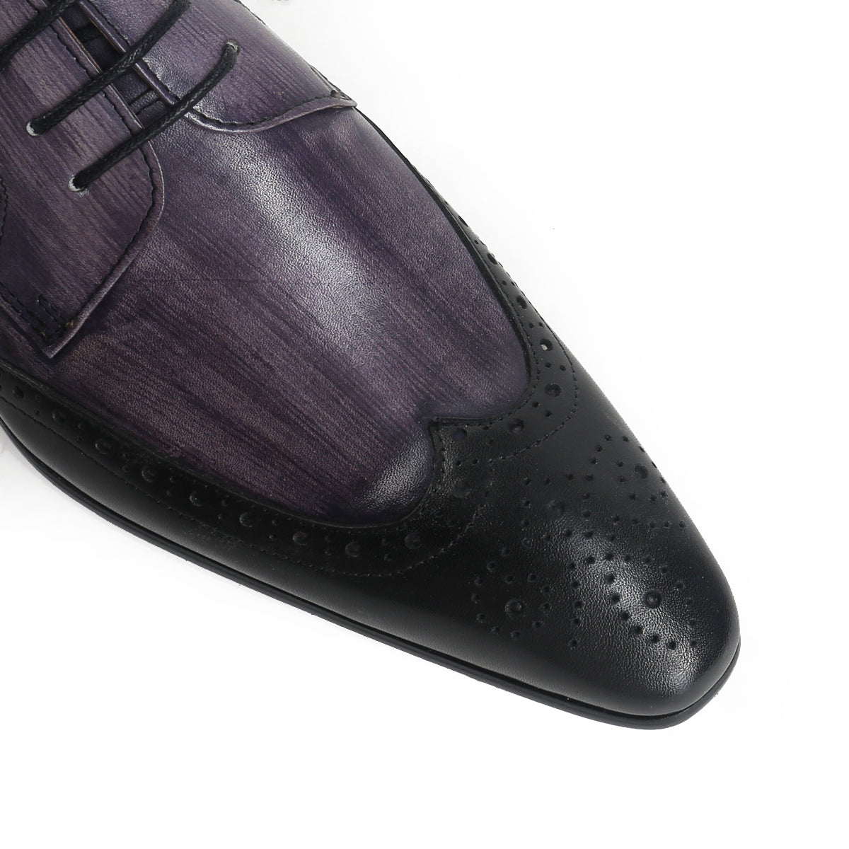 Antique Bi-Color Wingtip Derby Shoes