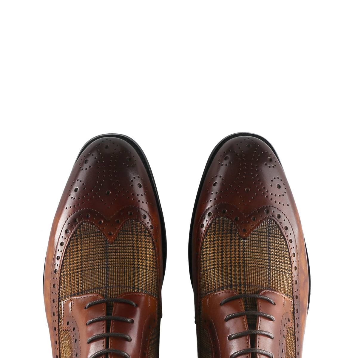 Antique Long Wingtip Brogue Derby