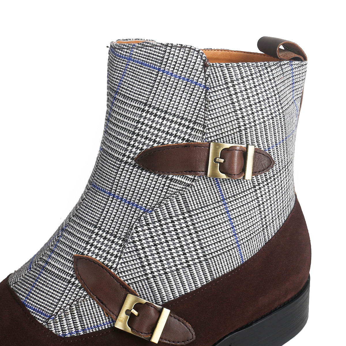 Sartorial Double Strap Cap Toe Boots