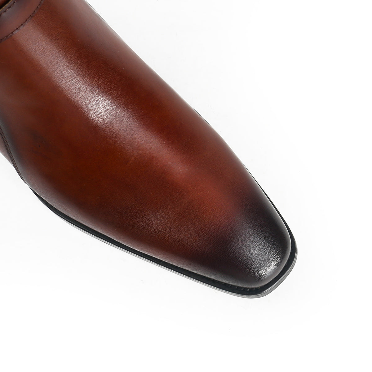 Fancy Interlocking Jodhpur Boots with Buckle