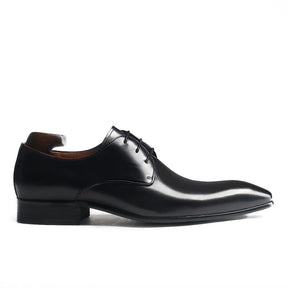 Timeless Black Lace-Up Derby Shoes -  by Morricle - 031-B66A, Classic, Derby