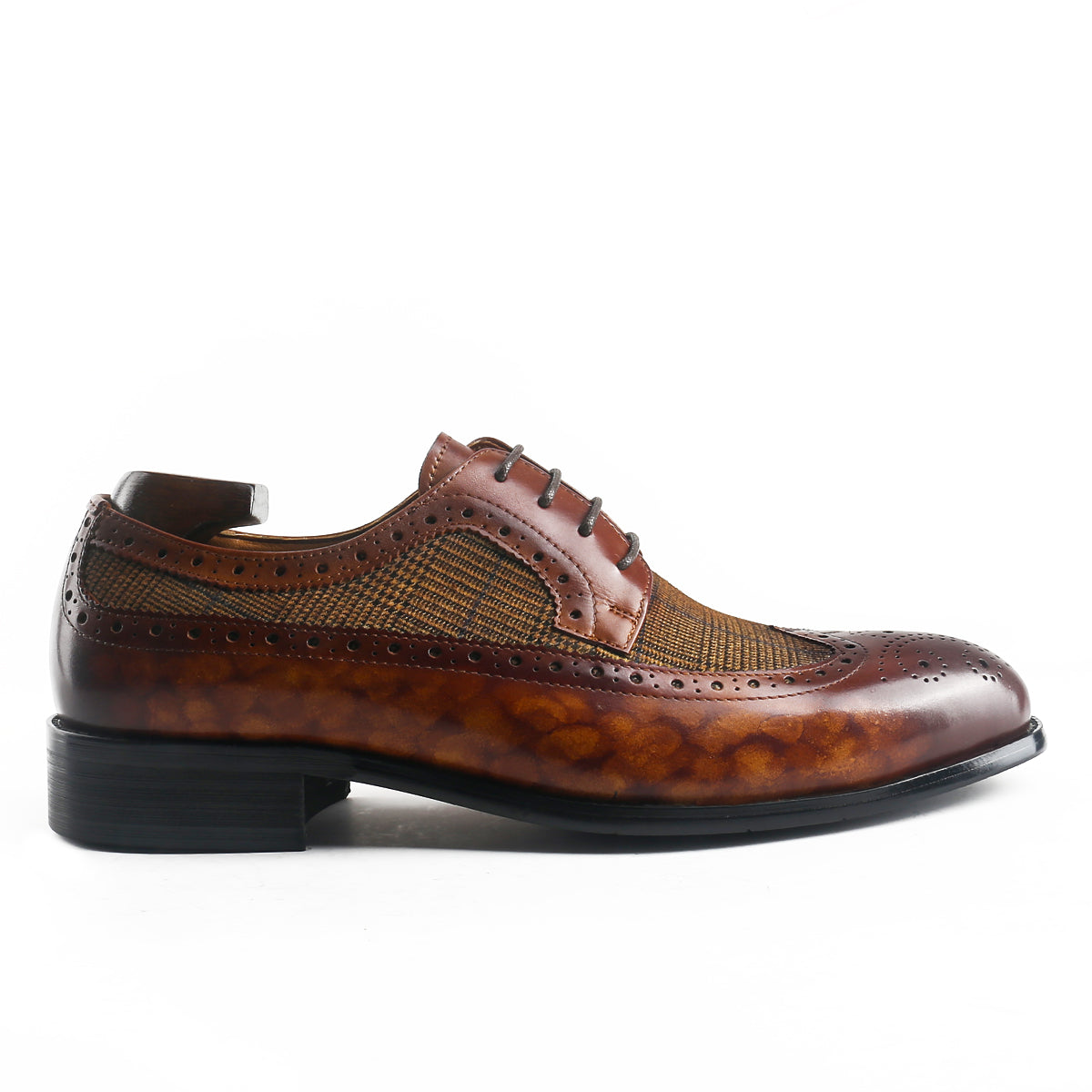 Antique Long Wingtip Brogue Derby