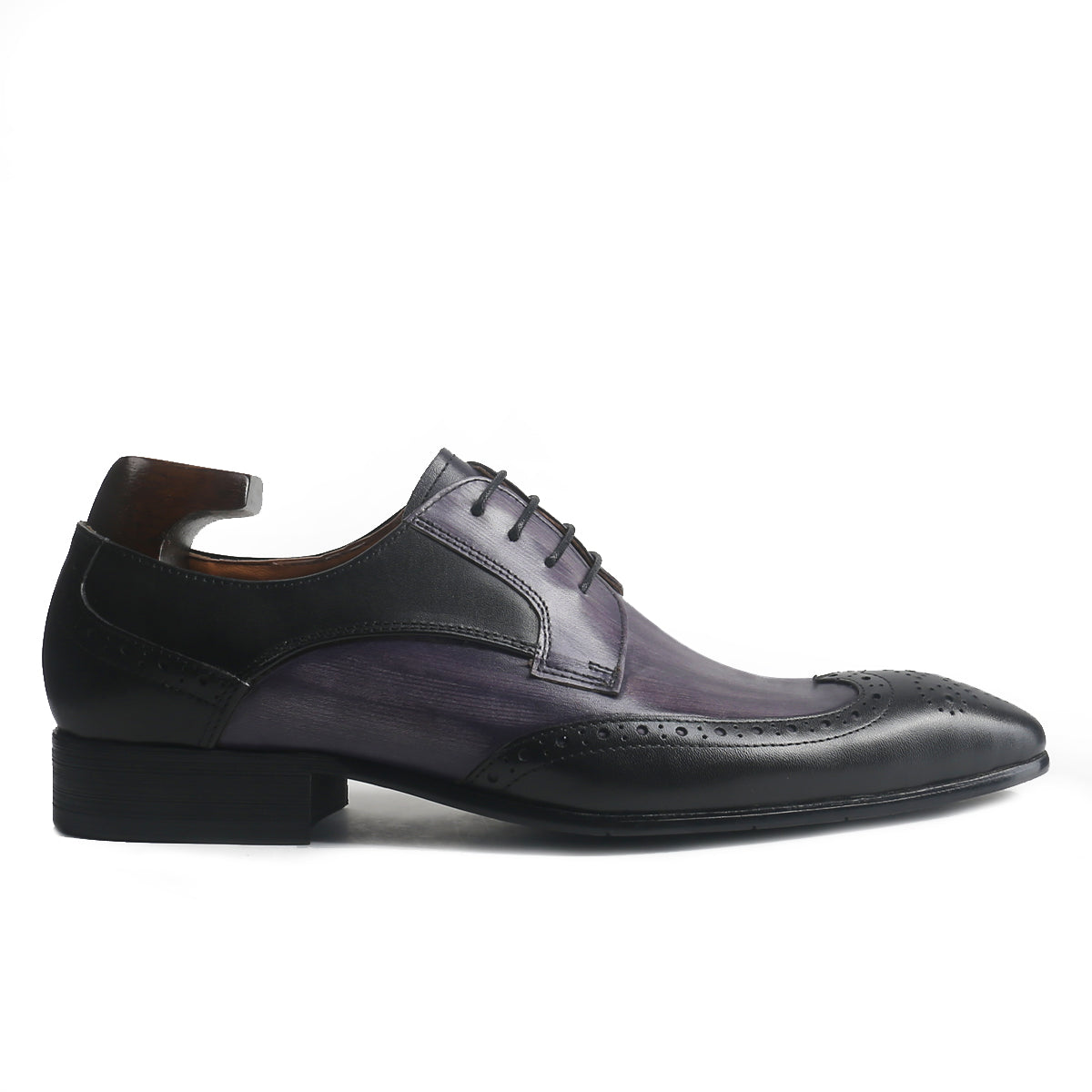 Antique Bi-Color Wingtip Derby Shoes