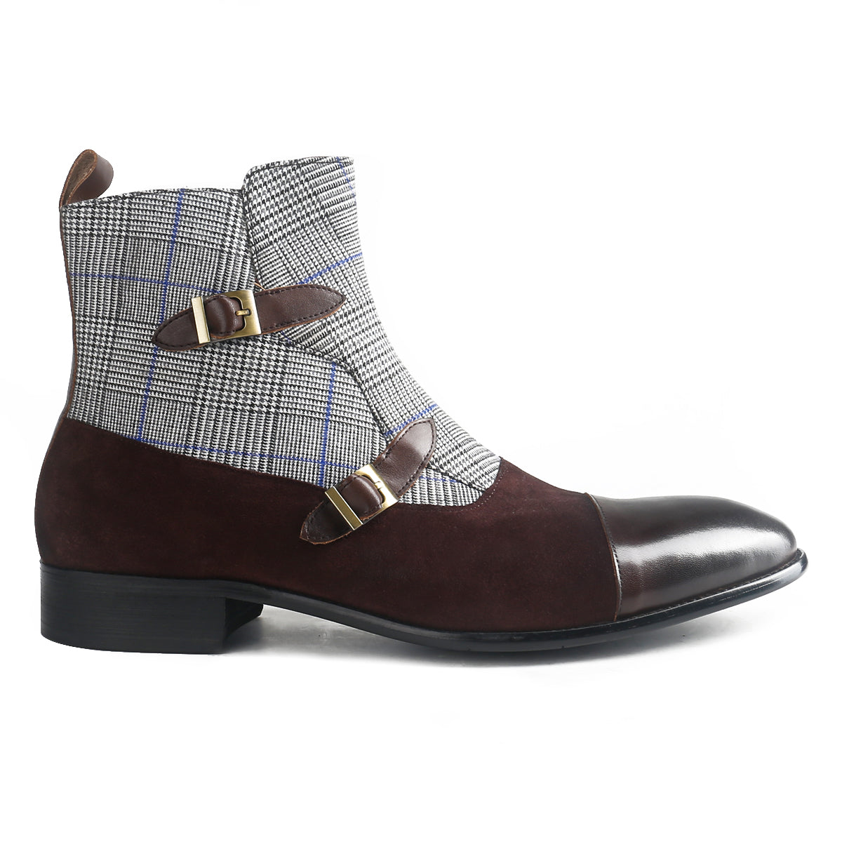 Sartorial Double Strap Cap Toe Boots