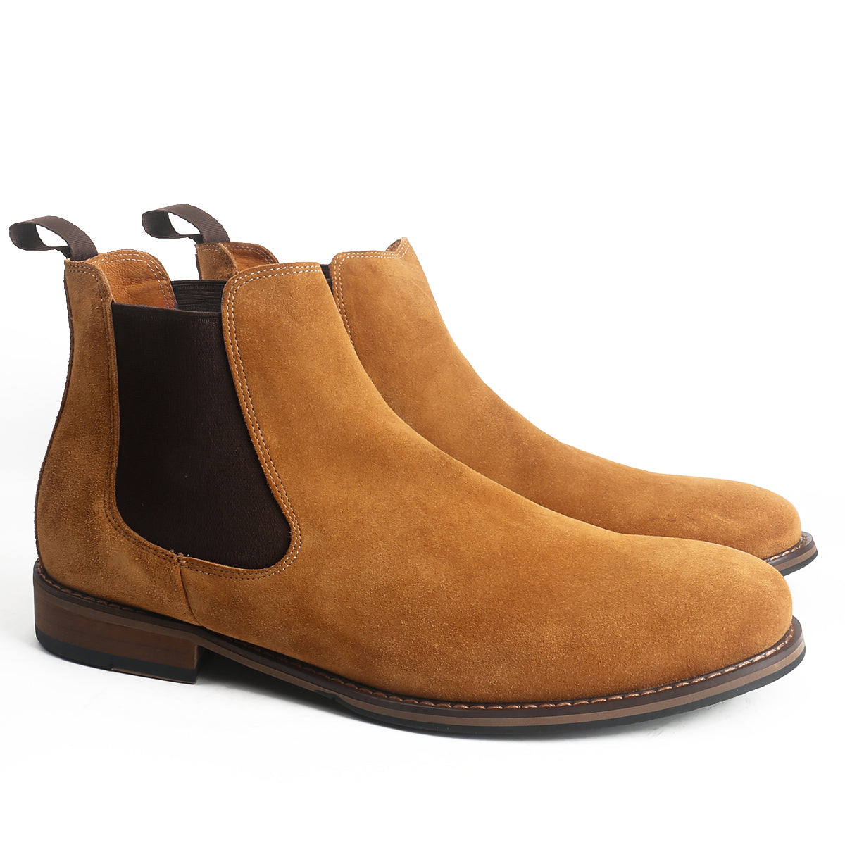 Classic Flexible Suede Chelsea Boots