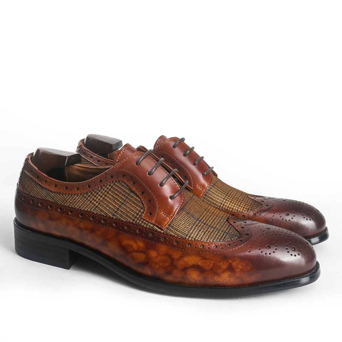Antique Long Wingtip Brogue Derby