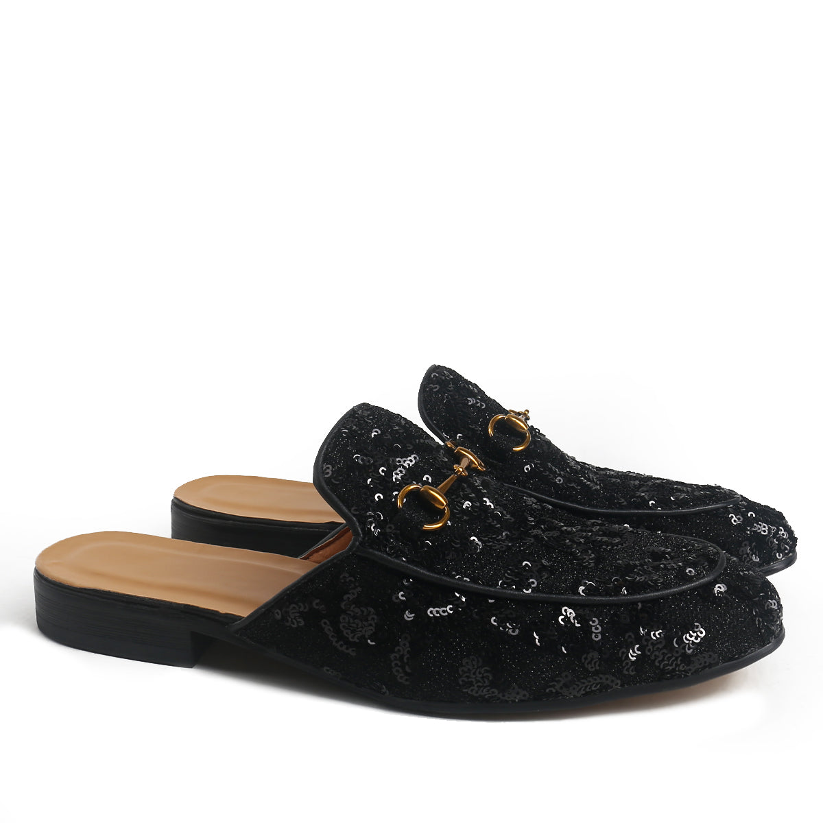 Stunning Horsebit Mule with Sequins