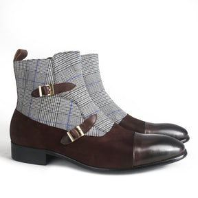 Sartorial Double Strap Cap Toe Boots
