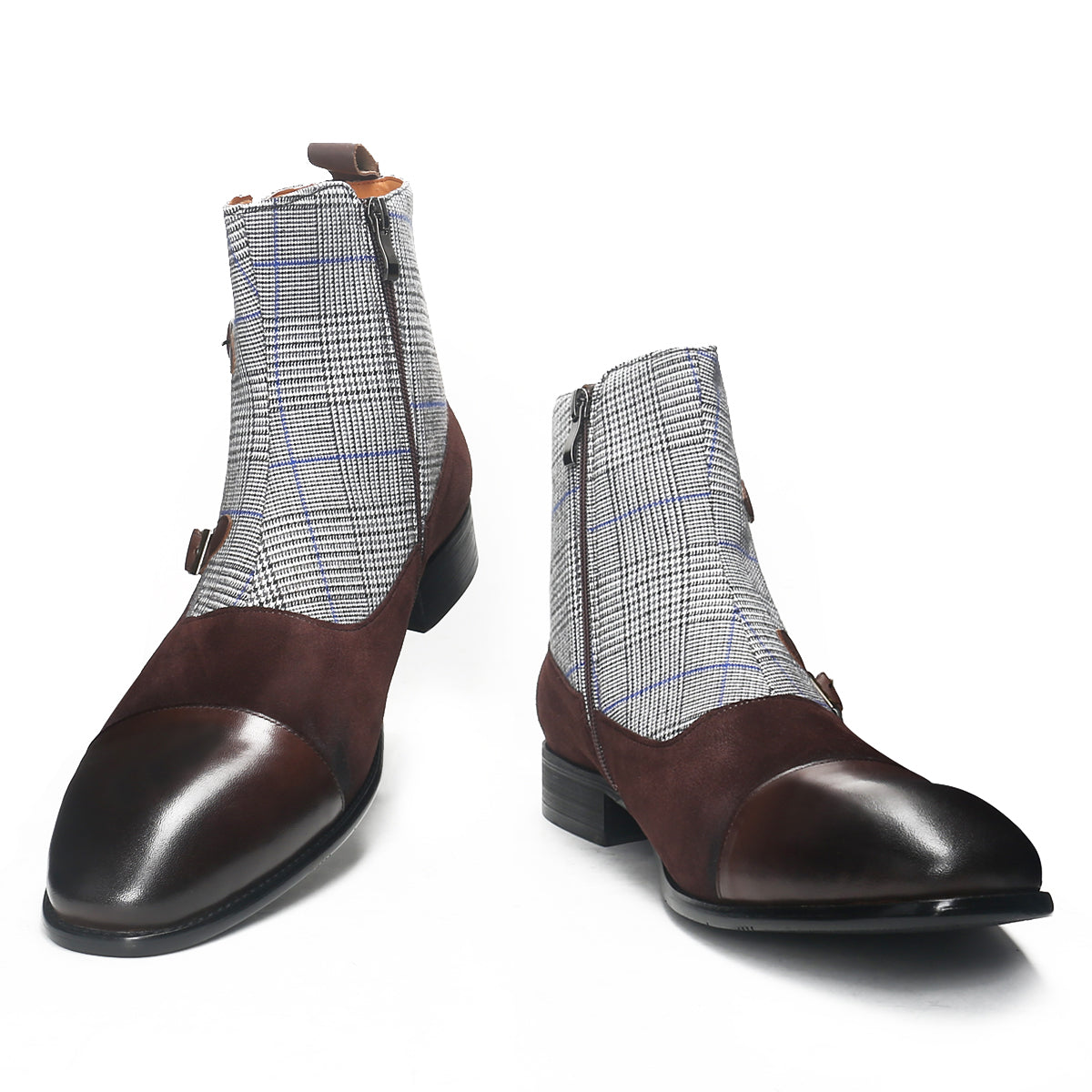 Sartorial Double Strap Cap Toe Boots