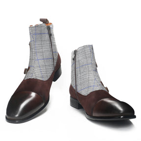 Sartorial Double Strap Cap Toe Boots