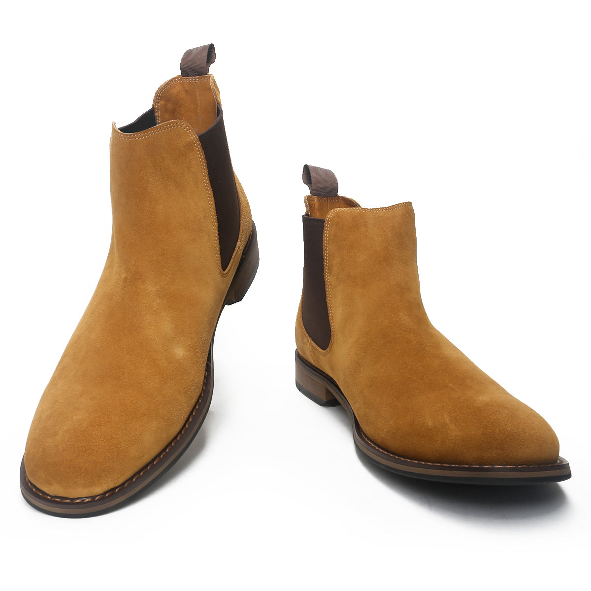 Classic Flexible Suede Chelsea Boots
