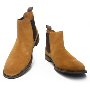 Classic Flexible Suede Chelsea Boots
