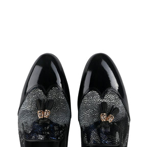 Glimmer Tassel Detail Slip On Mule