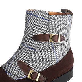 Sartorial Double Strap Cap Toe Boots