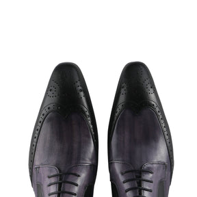 Antique Bi-Color Wingtip Derby Shoes